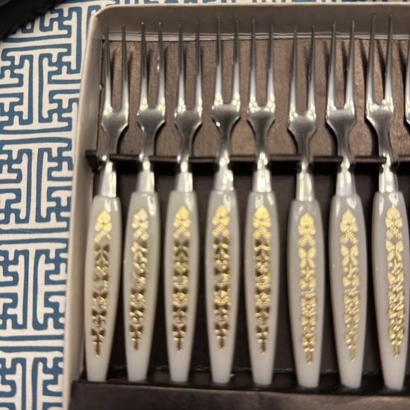 Vintage Cocktail Serving Forks and Spoons - Picture 3 of 6